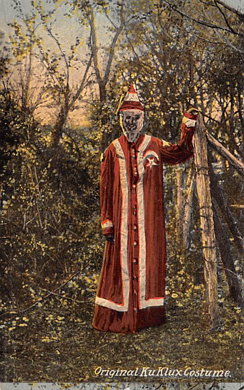 Original Ku Klux Klan Costume 1890's Costume, Found in house in