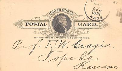 sub054605 - Postal Cards, Late 1800's Post Card