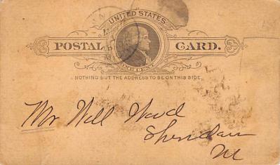 sub054751 - Postal Cards, Late 1800's Post Card