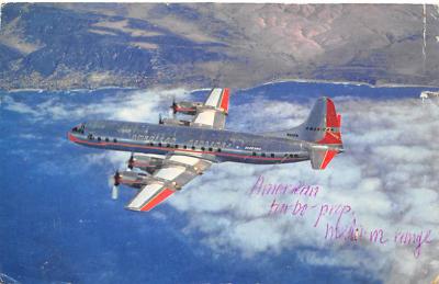 sub061281 - Airplane Post Card