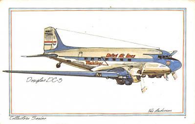 sub061591 - Airplane Post Card