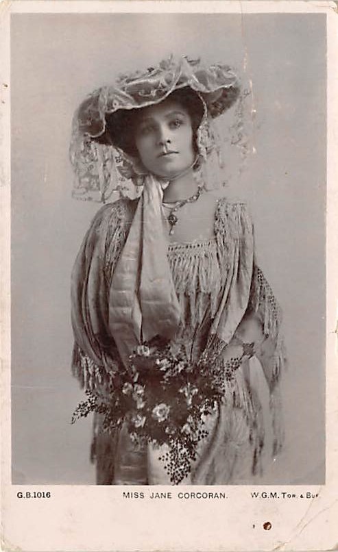Miss Jane Corcoran Theater Actor / Actress Postcard | OldPostcards.com