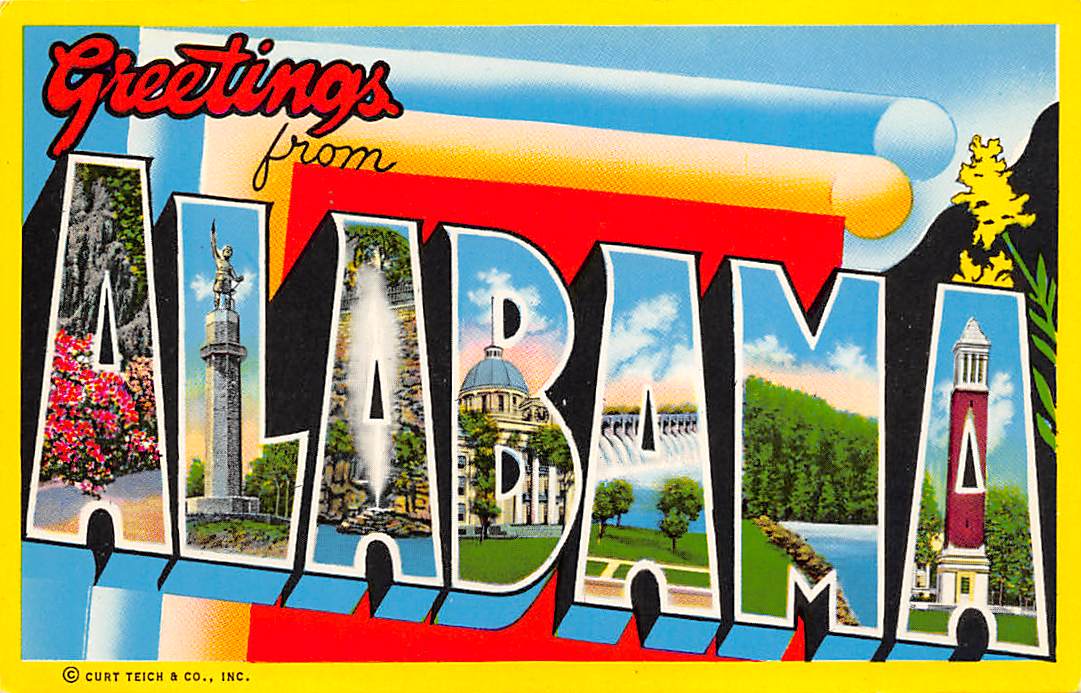 Alabama Postcard