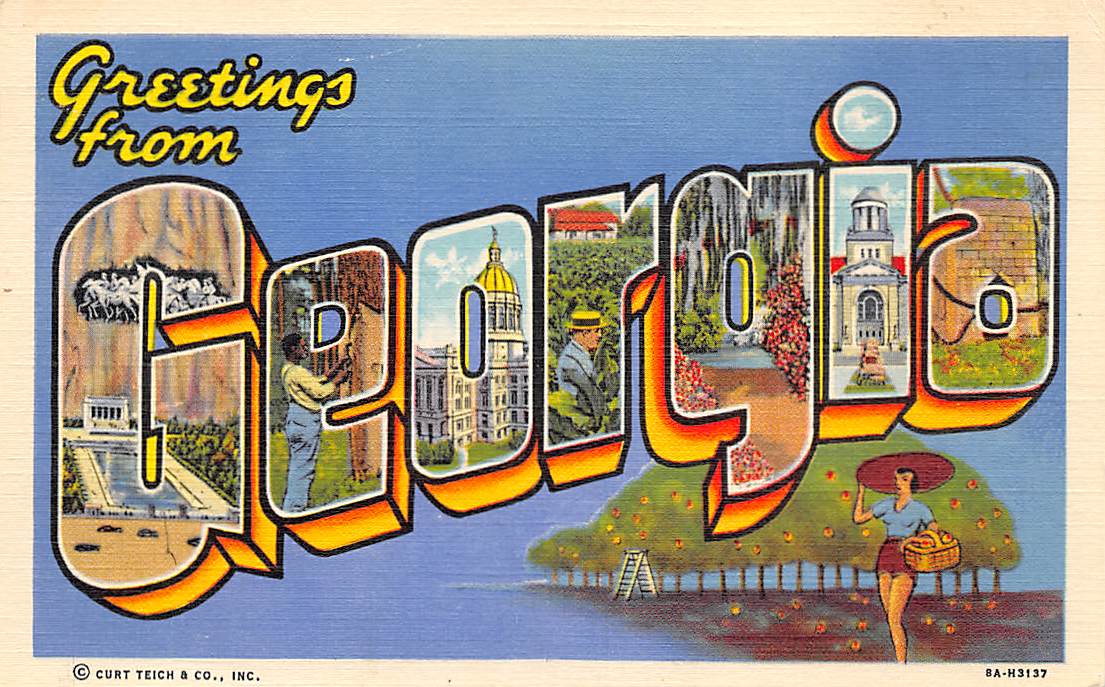 Georgia GA Postcards