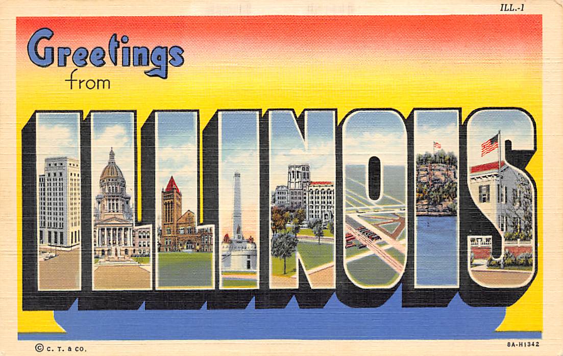 Illinois IL Postcards