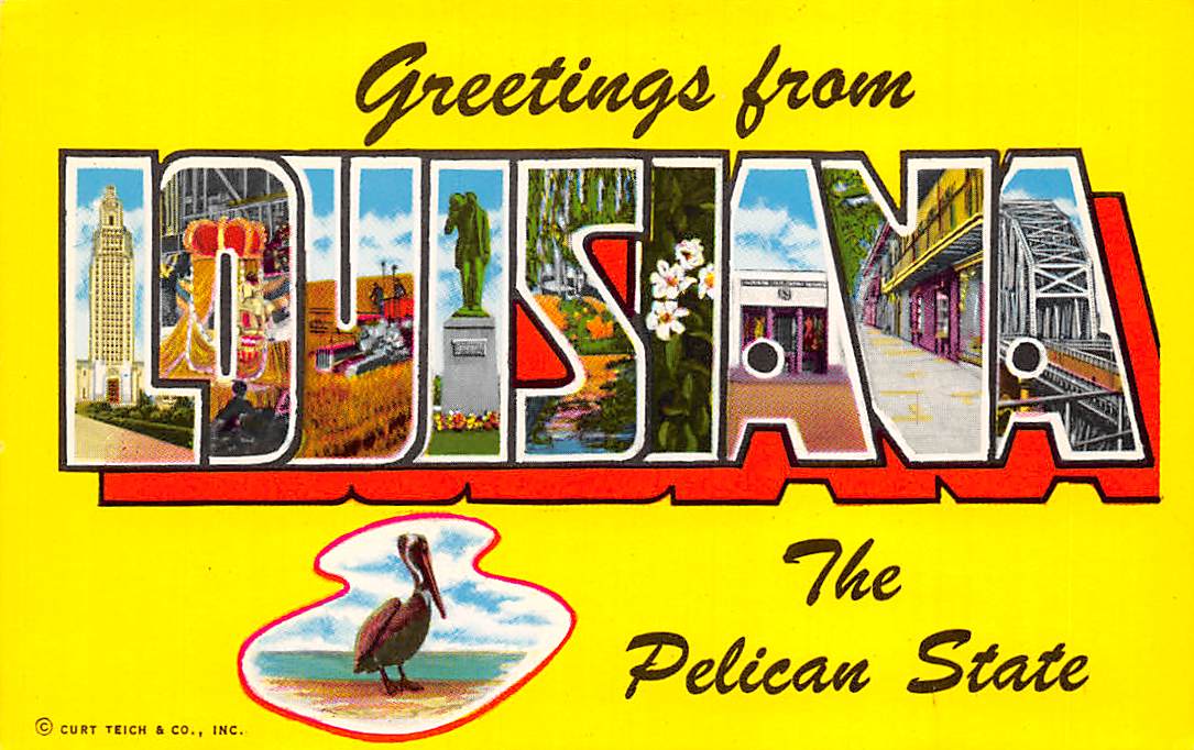 Louisiana LA Postcards