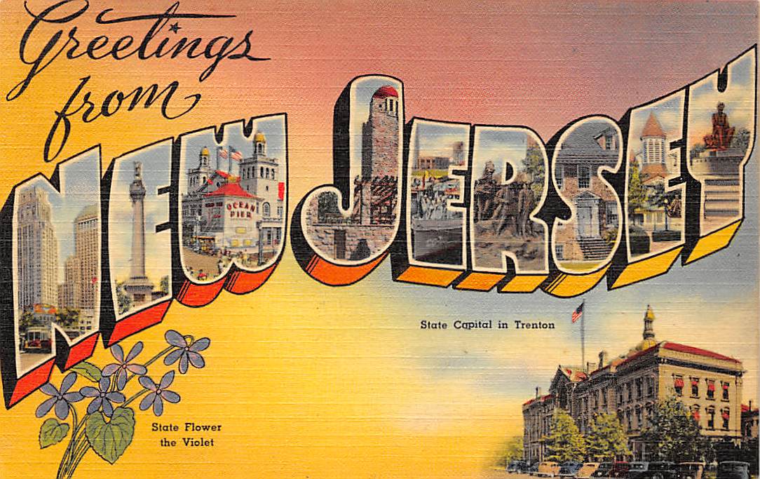 New Jersey NJ Postcards