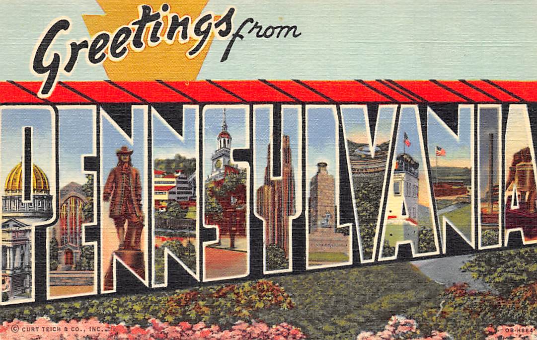 Pennsylvania PA Postcards