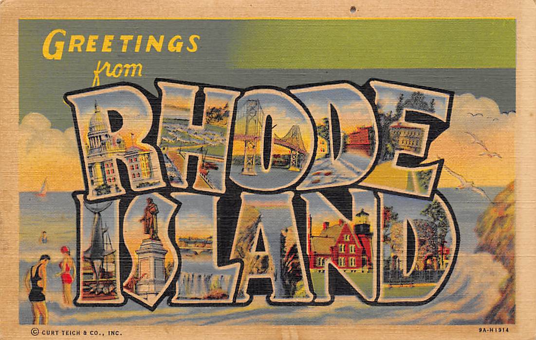 Rhode Island RI Postcards