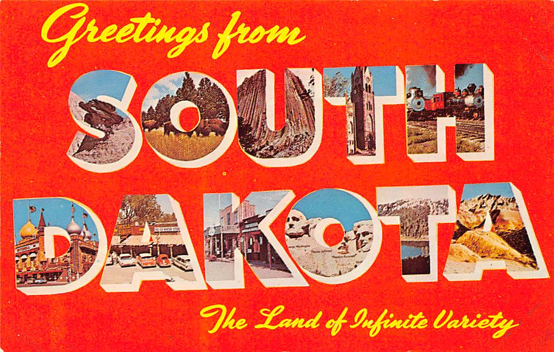 South Dakota SD Postcards