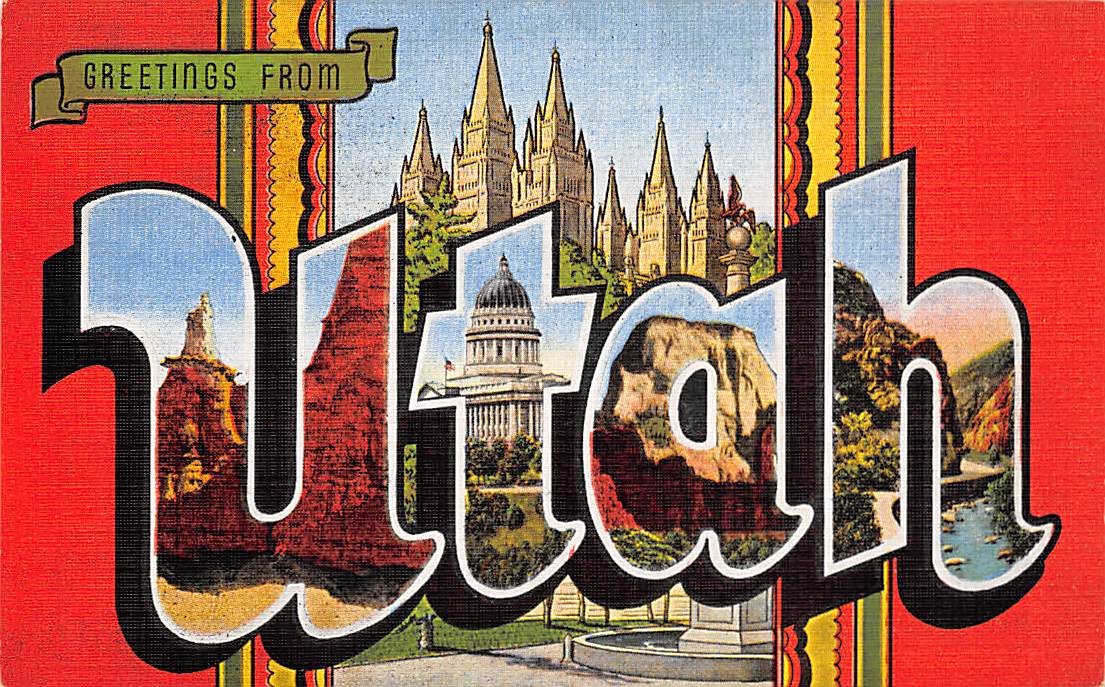 Utah UT Postcards