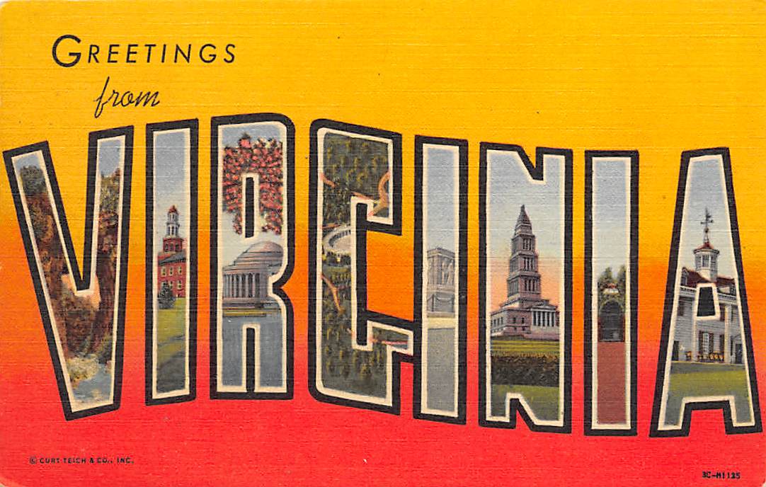 Virginia VA Postcards