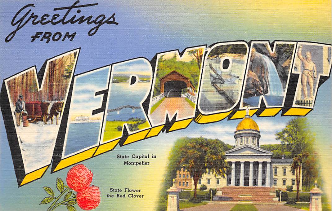 Vermont VT Postcards