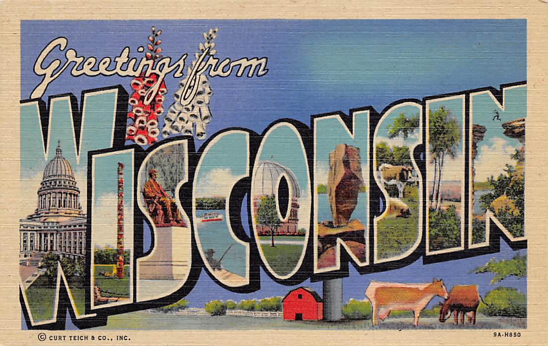 Wisconsin WI Postcards