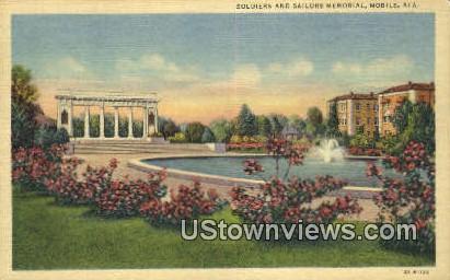 Soldiers & Sailors Memorial - Mobile, Alabama AL Postcard