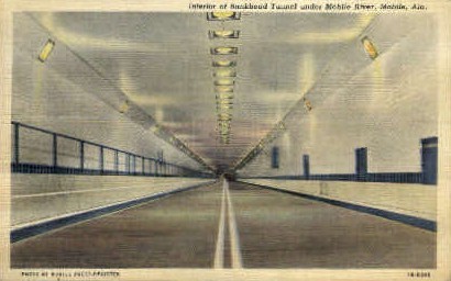 Bankhead Tunnel - Mobile, Alabama AL Postcard