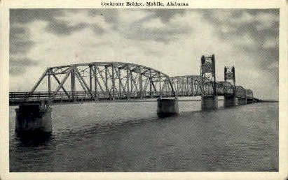 Cochrane Bridge - Mobile, Alabama AL Postcard