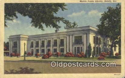 Mobile Public Library - Alabama AL Postcard