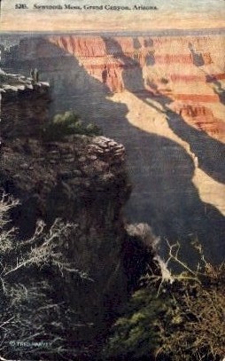 Sawtooth Mesa - Grand Canyon National Park, Arizona AZ Postcard