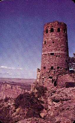 Hopi Watch Tower - Grand Canyon National Park, Arizona AZ Postcard