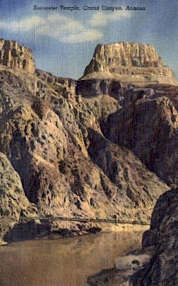 Zoroaster Temple - Grand Canyon National Park, Arizona AZ Postcard