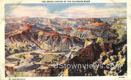 Colorado River - Grand Canyon, Arizona AZ Postcard