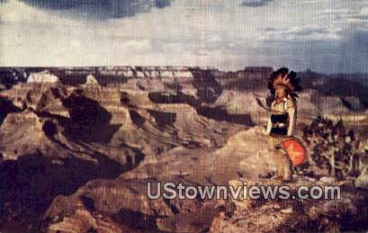 American Indian - Grand Canyon, Arizona AZ Postcard