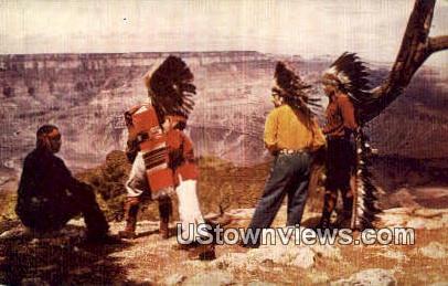 Indians - Grand Canyon, Arizona AZ Postcard