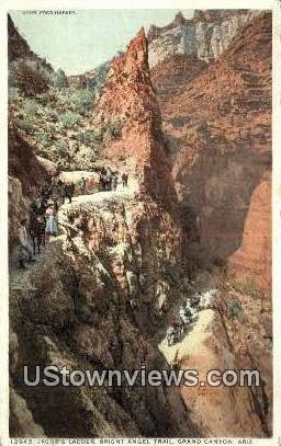 Jacob's Ladder - Grand Canyon, Arizona AZ Postcard