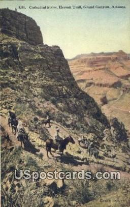 Cathedral Stairs, Hermit Trail - Grand Canyon, Arizona AZ Postcard