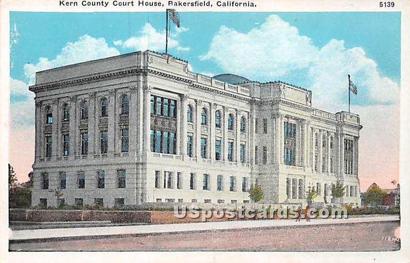 Kern County Court House - Bakersfield, California CA Postcard