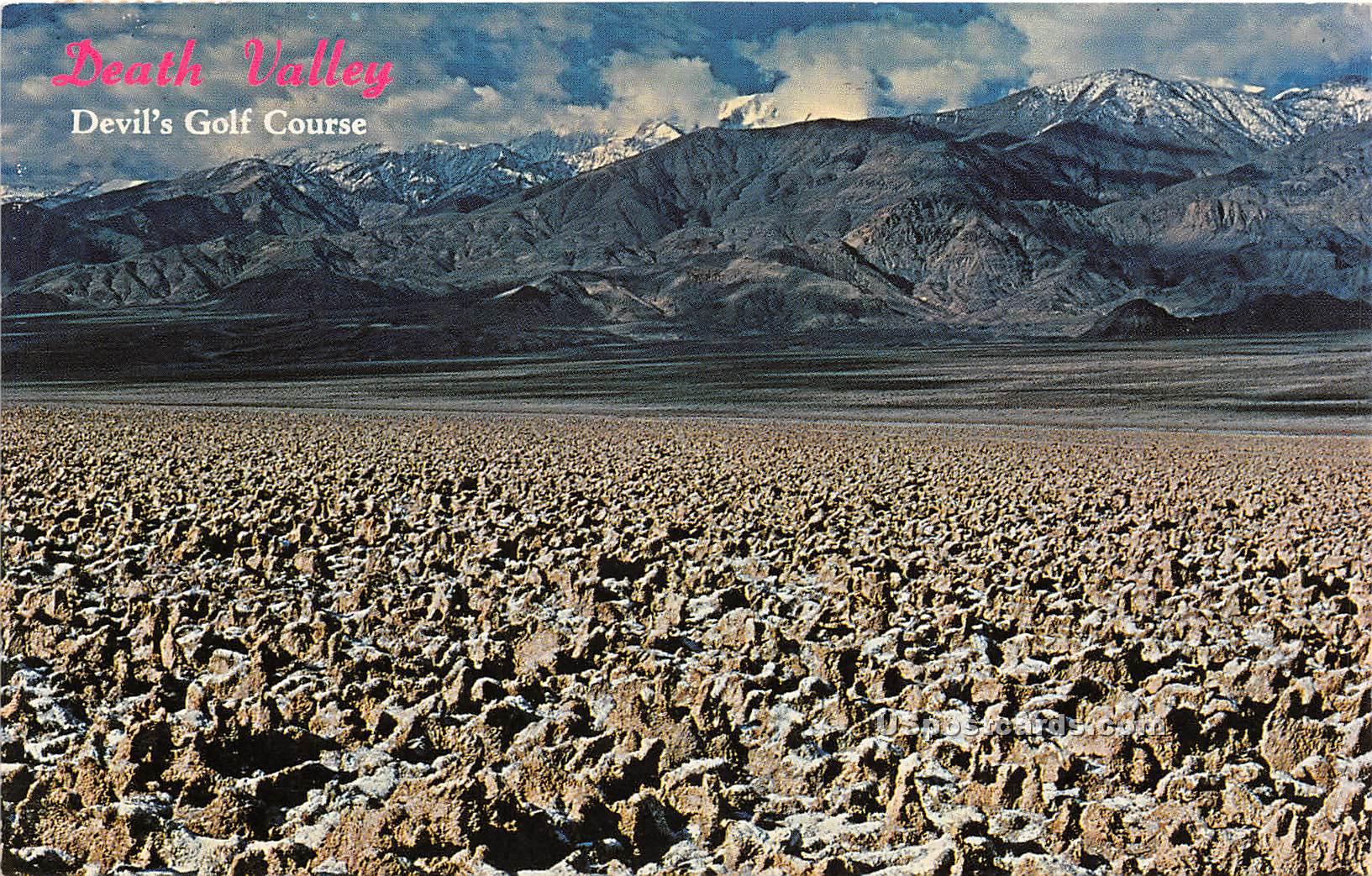 Devil's Golf Course - Death Valley, California CA Postcard