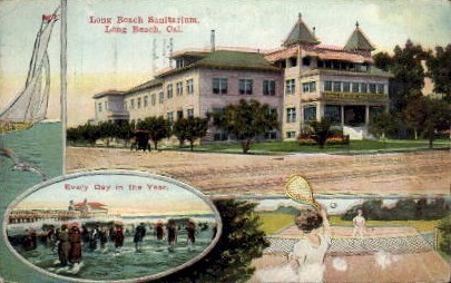 Long Beach Sanitarium - California CA Postcard