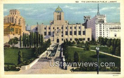 Los Angeles Public Library - California CA Postcard