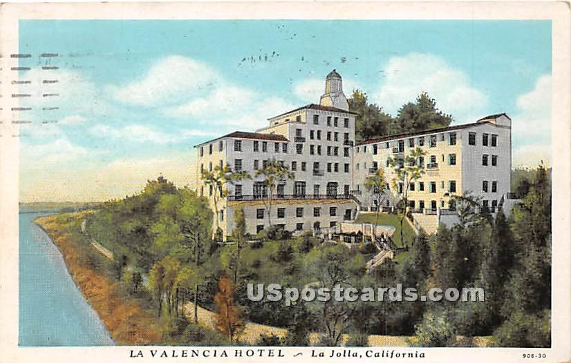 La Valencia Hotel - La Jolla, California CA Postcard