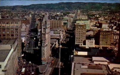 Downtown - Oakland, California CA Postcard