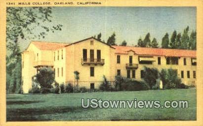 Mills College - Oakland, California CA Postcard