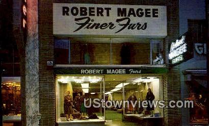 Robert Magee Furs - Oakland, California CA Postcard