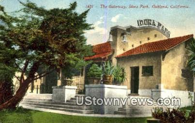The Gateway, Idora Park - Oakland, California CA Postcard