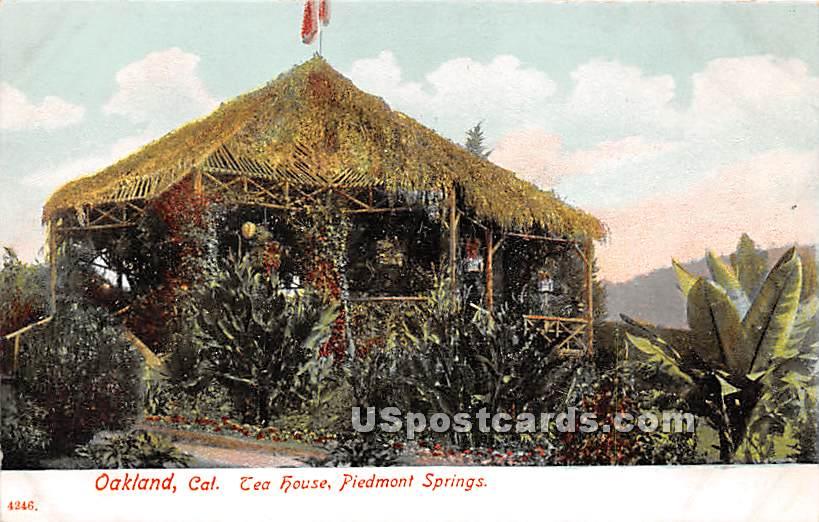 Tea House, Piedmont Springs - Oakland, California CA Postcard