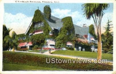 Busch Residence - Pasadena, California CA Postcard