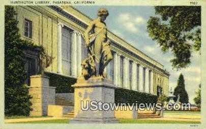 Huntington Library - Pasadena, California CA Postcard