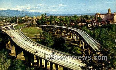 Arroyo Seco - Pasadena, California CA Postcard