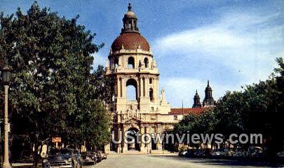 Pasadena City Hall - California CA Postcard