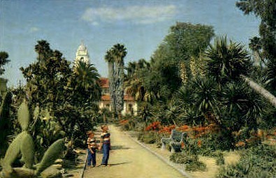 Beverly Gardens Park - Beverly Hills, California CA Postcard