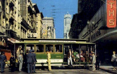 Cable Car  - San Francisco, California CA Postcard