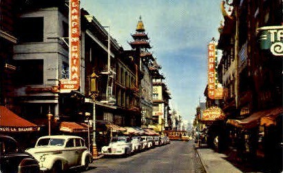 Chinatown - San Francisco, California CA Postcard