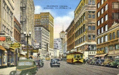 Telegraph Ave.  - Oakland, California CA Postcard