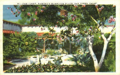 Ramona's Home - San Diego, California CA Postcard