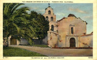 Mission San Diego De Acala - California CA Postcard
